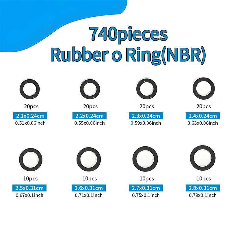 Product Introduction of Rubber O Ring Assortment Kit with Storage Case, Oil & Heat Resist Nitrile Rubber O Ring Set, 24 Sizes Sealing Gasket Washer for Automotive Repair, Hand Tool Accessories 8