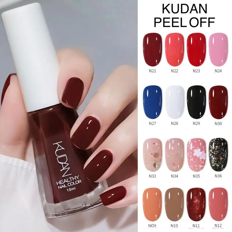 KUDAN Cat Kuku Halal Peel Off Nail Polish Kutek Bisa Di Kupas KU055 gel