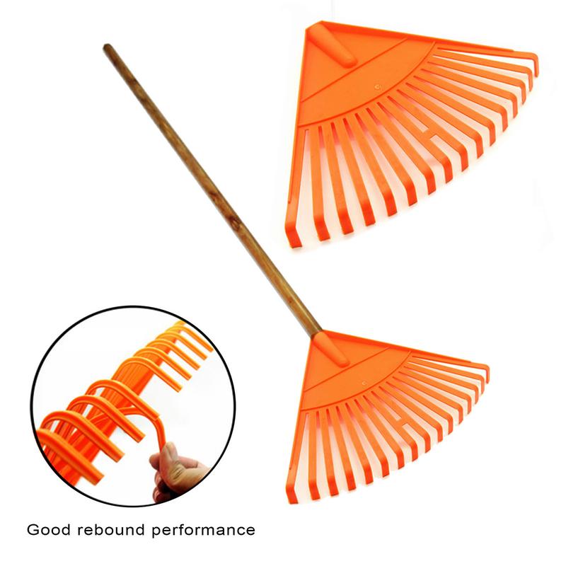 Non-Slip Garden Rake Weed Puller Tool with Long Adjustable Handle ...