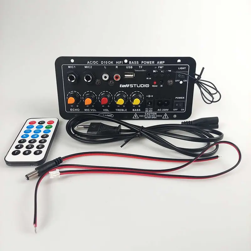 TaffSTUDIO Amplifier Board Audio Bluetooth USB FM Subwoofer DIY 400 W - D10OK/Amplifier Bluetooth USB FM Subwoofer DIY 400 W 7