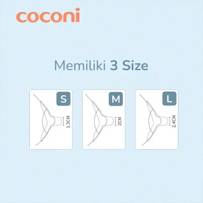 COCONI Nipple Shield 2 pcs | Pelindung Puting Bahan Silikon Menyusu 5