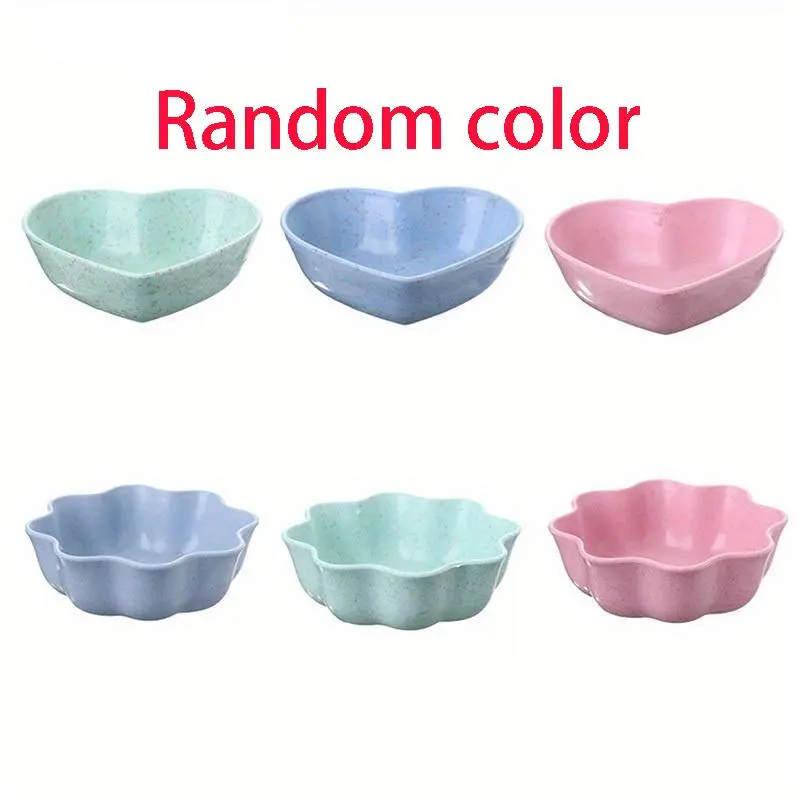 Creative Sauce Bowl Set, 6 Counts/set Random Color Mini Dipping Bowl, Dipping Sauce Cup for Home Kitchen Picnic Party