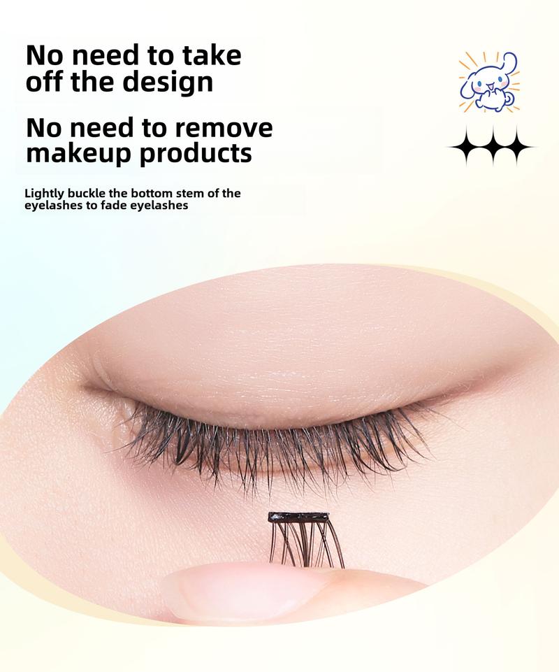 Product Introduction of 12 Zodiac Series Adhesive Free False Eyelash Single Cluster Little Devil Thick Natural Novice Lazy Self Adhesive Adhesive Adhesive Free Eyelash Makeup Cosmetic Eyelash Extensions individual  eyelashadhesive Natural Thick waterproof   makeup 14