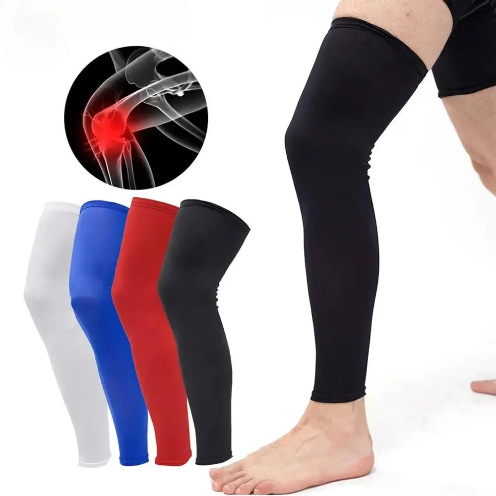 1Pc Compression Leg Warmers Basketball Football Cycling Socks Knee Calf Sleeves UV Sun Leg Warmers Men Women Leg Sleeve