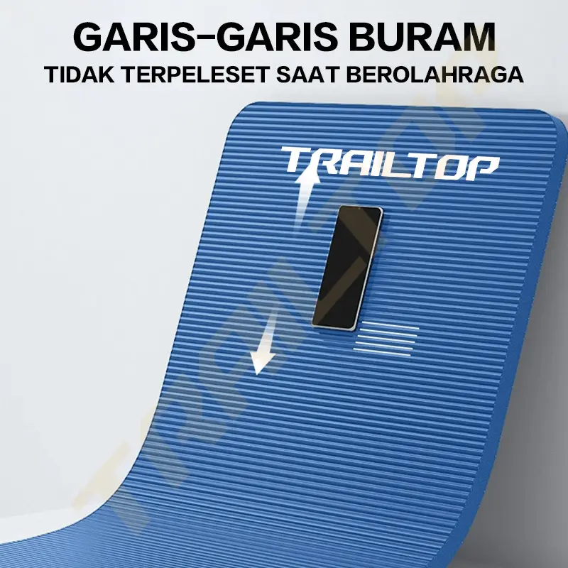 TrailTop Matras Yoga Premium Anti Slip Matras Olahraga Yoga Mat Karpet Olahraga Workout 8/10mm 5