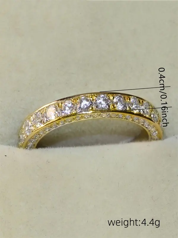 Classic Rhinestone Decorated Promise Ring for Gift, Trendy All-match & Exquisite Jewelry for Engagement Anniversary Party Jewelry Gifts for Women & Girls Love Ring, Wedding Promise Rings 4
