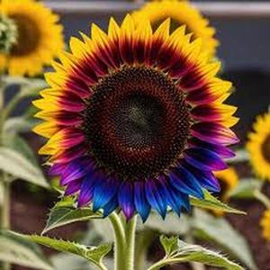 100 semillas de girasol mixtas para grandes jardines, adecuadas para amantes de la naturaleza, fáciles de plantar en macetas o en el jardín