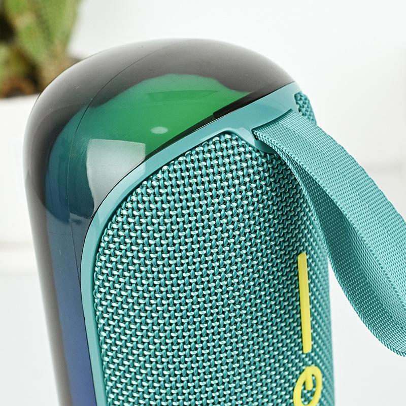 TG-384 Mini Portable Wireless Speaker RGB LED Lights Powerful Sound Deep Bass BT 5.3 Compatible for Outdoor Use Memory Card