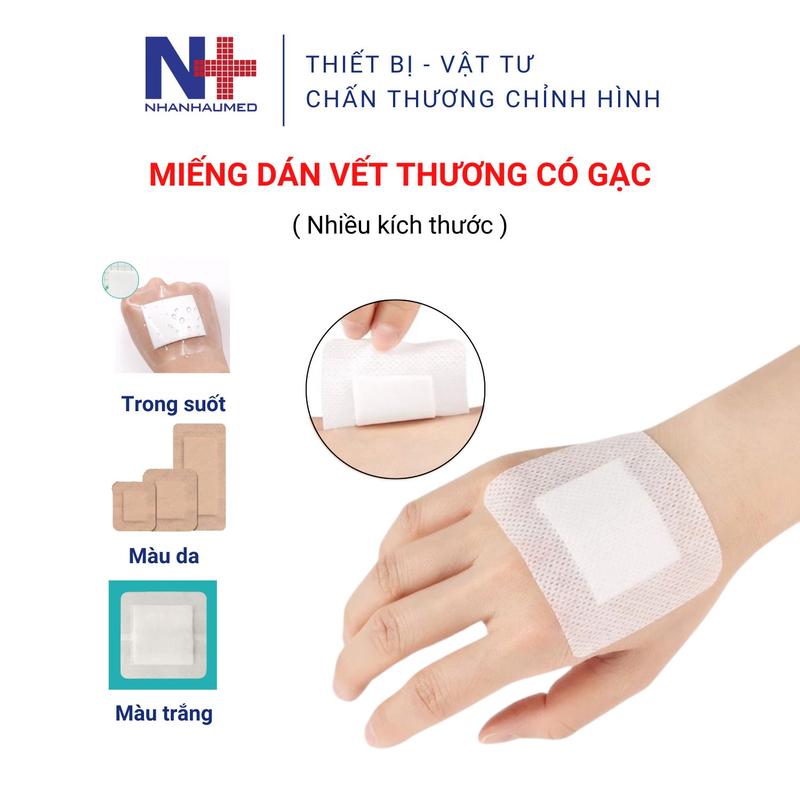  Miếng Dán Vết Thương Vết Mổ Có Gạc Băng Dán Vô Trùng Nhiều Size Nhiều Màu Sắc Chống Thấm Nước Dụng Cụ Sơ Cứu Trong Gia Đình 