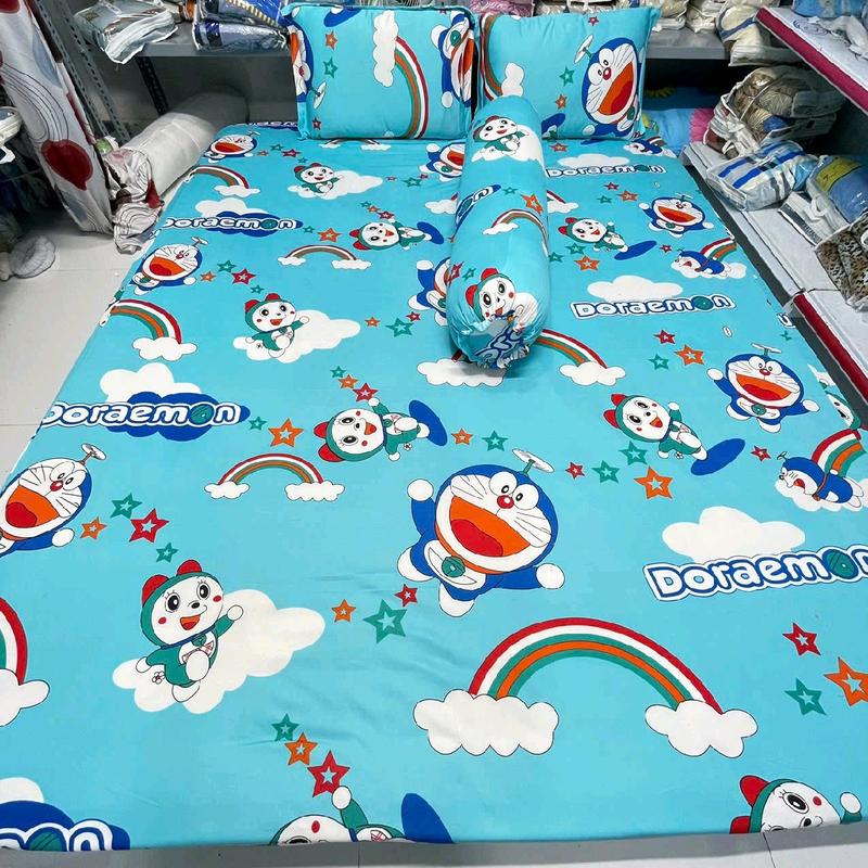 Sét ga gối thun lạnh hàn quốc 3,mẫu doremon