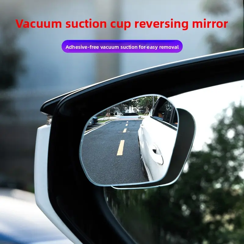 Super Wide Angle Vacuum Suction Rearview Small Round Blind Spot Mirror ...