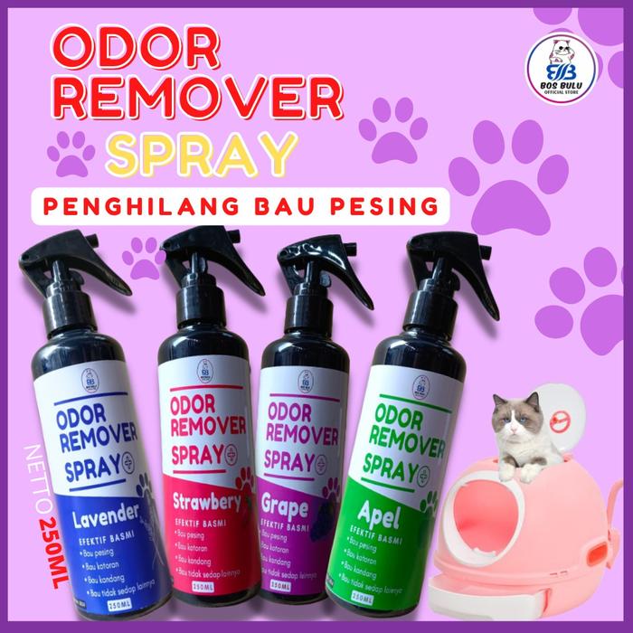 Gambar odor remover spray penghilang bau kotoran pipis urine kucing 250ml dari Bos Bulu Kota Bogor Tokopedia