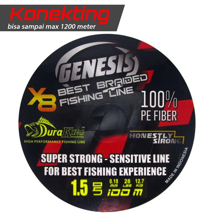 Gambar Senar PE Duraking Genesis X8 Multi Color 100 Meter Konekting - PE #1 dari Sagara Pancing Kab. Sukabumi 5 Tokopedia