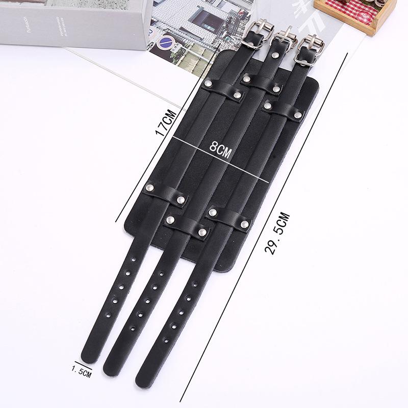 Product Introduction of Vòng Tay Da Bò, Phong Cách Punk Châu Âu Và Mỹ Mới, Cỡ Lớn Và Cá Nhân Hóa, Vòng Tay Xe Máy, Da Rộng, Vòng Tay Nam, Phụ Kiện Bán Chạy Xuyên Biên Giới 39