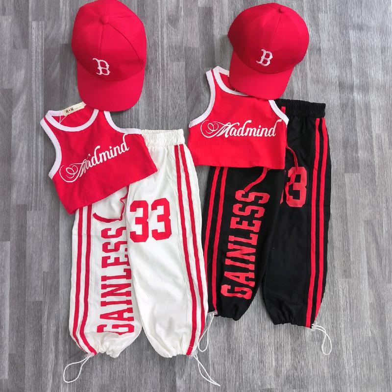 ELSAKIDS_(form áo ôm) Sét Bộ Thể Thao số 33 Bé Gái - Áo Croptop Form Ôm -Kèm Nón