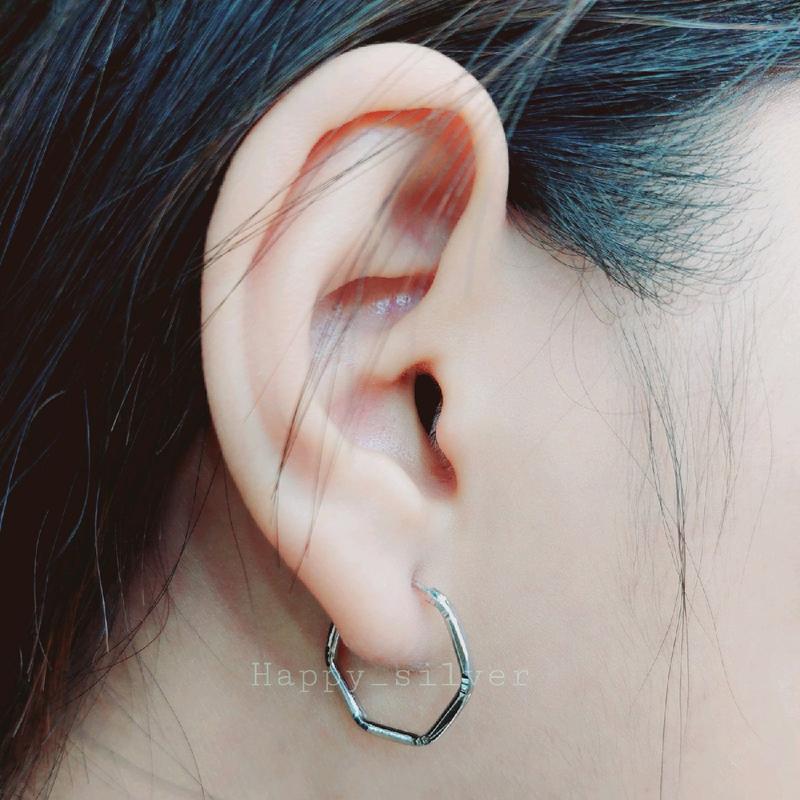 anting kait wanita model gipsi/hoop - anting kait bulat - anting kait Hoop - peràk asli ⁹²⁵ - akeseoris wanita jilbab - aksesoris wanita ala korea - anting ala korea 5