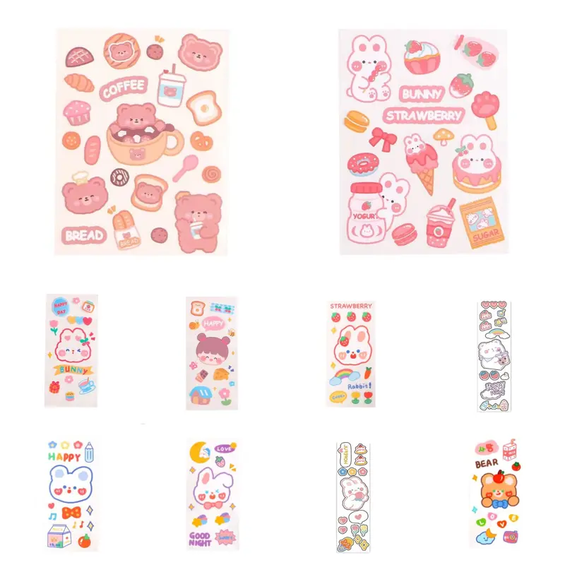 Tempat Tepak Kotak Pensil Anak Korea Aesthetic Free Stiker PC0010 stationery 3