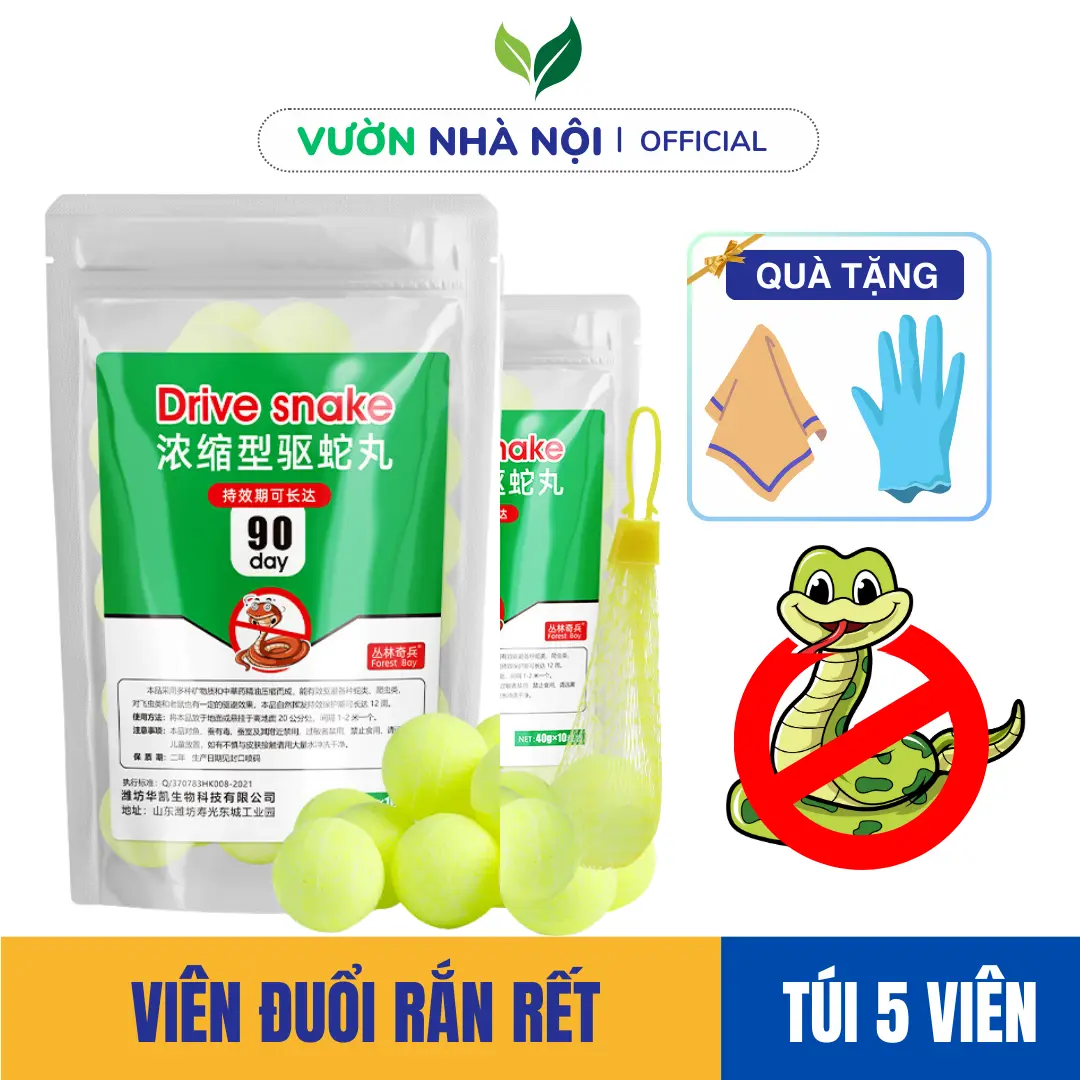 Túi viên thuốc đuổi rắn Driver Snake cô đặc phù hợp Câu cá -Dã ngoại tiện lợi Hiệu quả - Tặng 5 túi treo dầu  xua rết