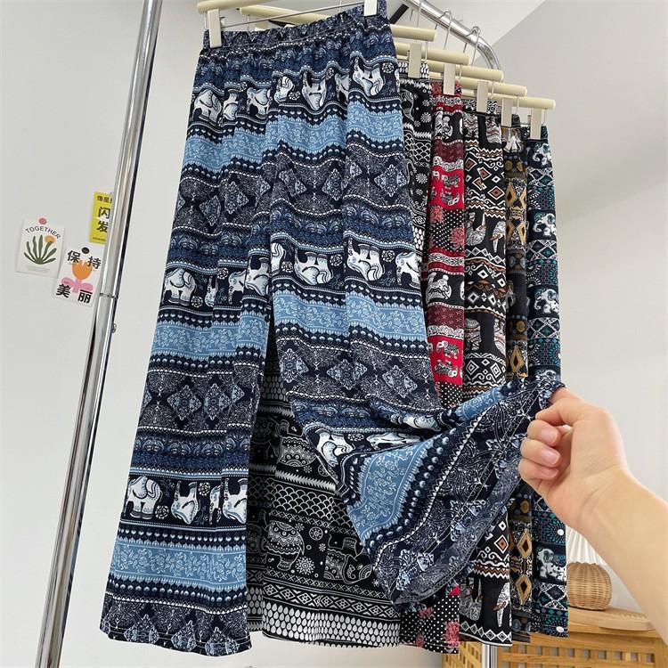 Product Introduction of Quần Ống Rộng Cho Nữ, Thiết Kế Hình Con Voi, Cạp Cao, Kiểu Dáng thụng Và Dáng Rộng Rãi, Kiểu Lau Nhà Thẳng, Thích Hợp Cho Mùa Xuân Và Mùa Hè, Hàng Mới Về Thái Lan 6