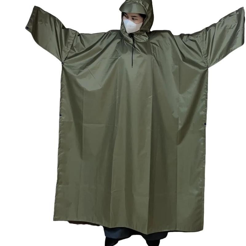  Áo mưa cánh dơi 1m60 vải dù vân tổ ong cao cấp có 2 tà cài cạnh big size mặt trong có trán keo pvc chống thấm nước 