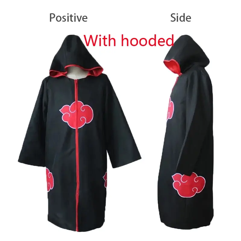 Trang Phục Akatsuki, Trang Phục Hóa Trang Anime, Áo Choàng, Cổ Chân Đế Áo Gió Có Mũ Trùm Đầu, Áo Gió, Băng Đô Vòng 5