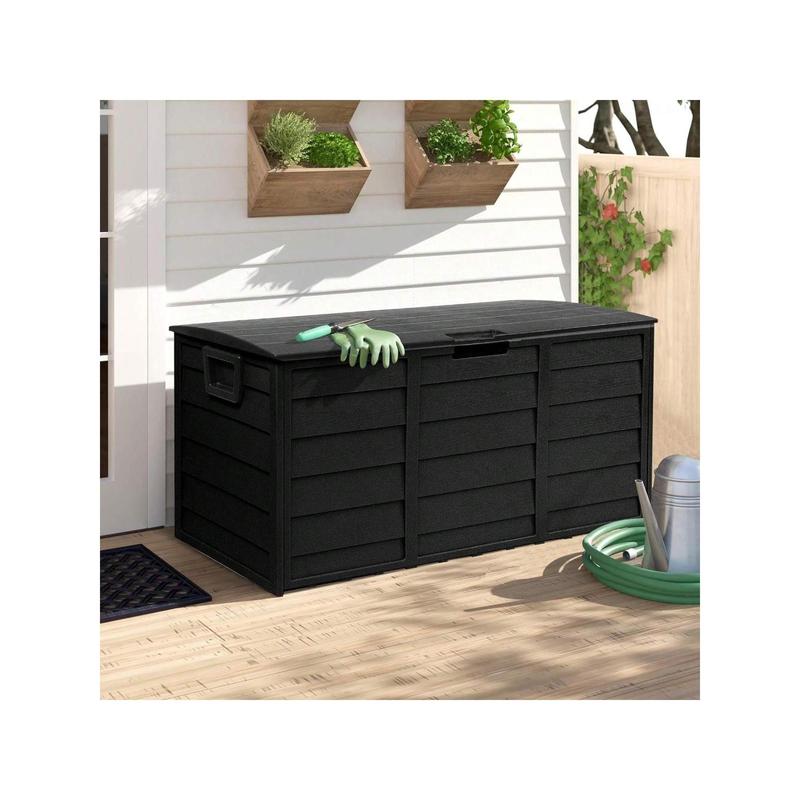 75 Gallon Outdoor Storage Deck Box Weatherproof Durable Resi - TikTok Shop