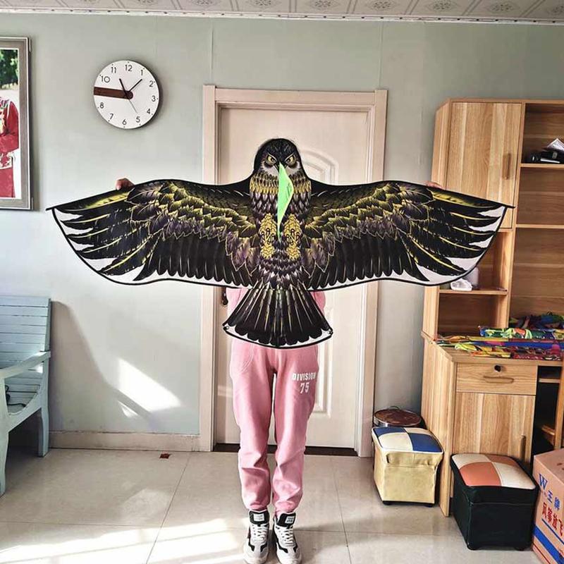 Layang-Layang Bentuk Burung Elang Ukuran 1.2M/1.7M Warna Untuk Acak Outdoor 7
