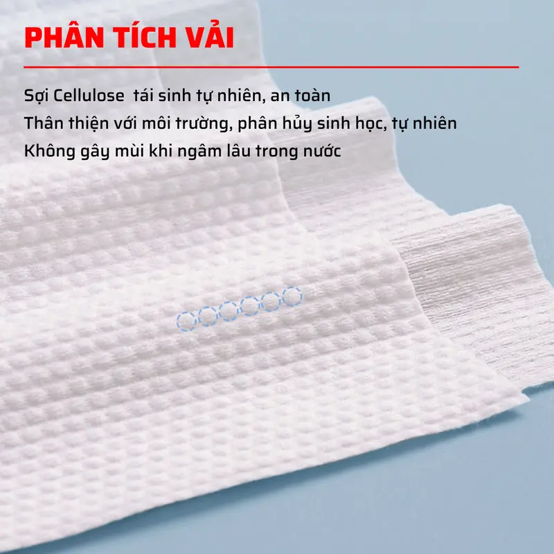 Khăn Tắm Du Lịch Khăn Tắm Sử Dụng Một Lần Sợi Vải Cellulose Phân Hủy Sinh Học Thấm Hút Mạnh Mềm Mịn Không Kích Ứng Da 3