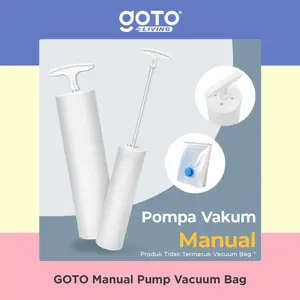 Goto [COD] Manual Pump Vacuum Bag Alat Vacum Baju Vakum Pakaian Traveling