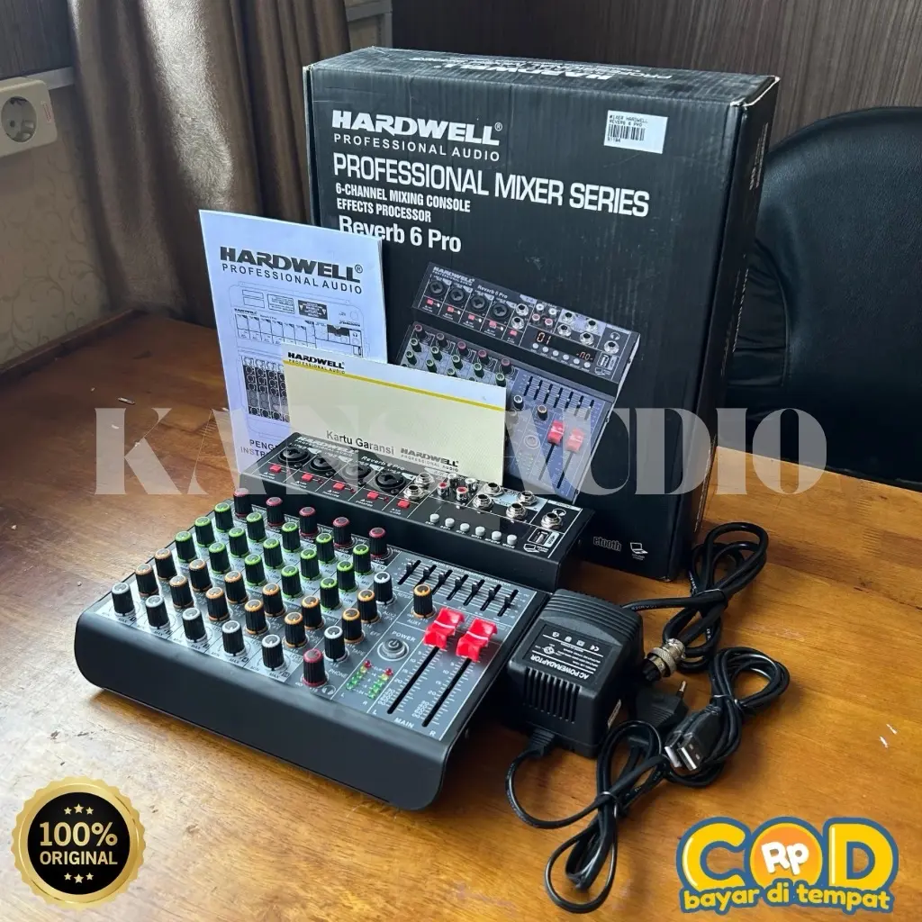 Mixer Hardwell 6 Channel REVERB 6 PRO Original Recroding