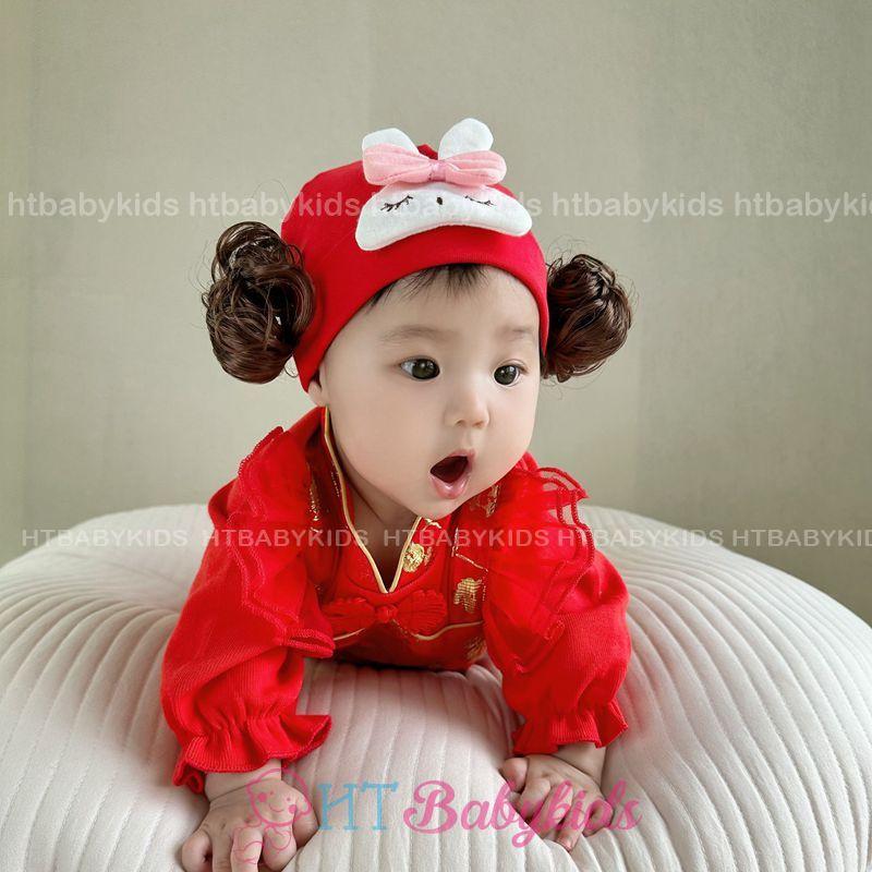 Tuban Tóc Giả Hoa Mai Xinh Cho Bé Gái Đi Chơi Noel Tết 8