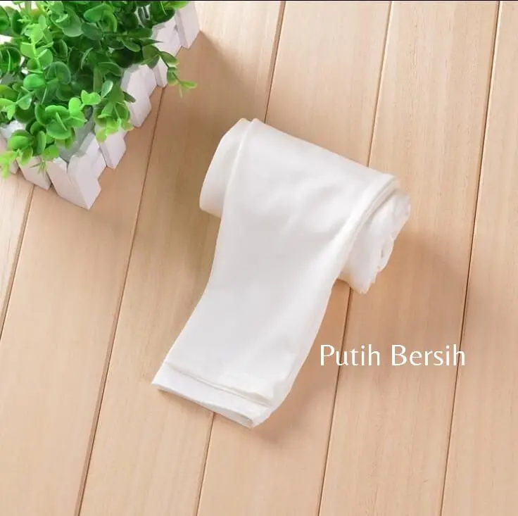 Legging putih anak perempuan 5 tahun sampai 15 tahun bahan tebal adem nyaman dipakai / Celana legging panjang putih anak cewek / Leging putih paskibra / Lejing putih tebal 7 tahun 4
