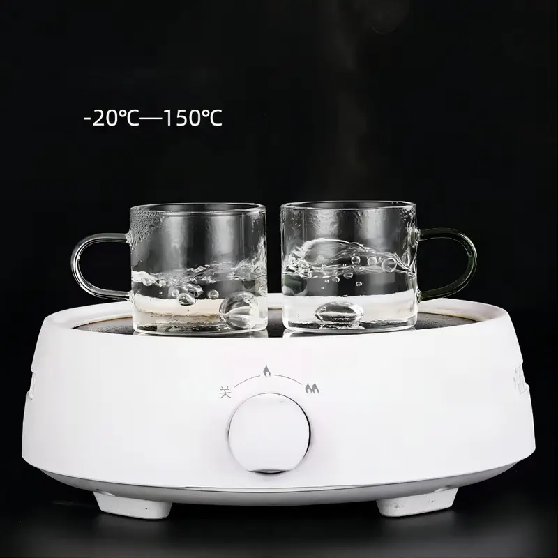 Bộ 6 Cốc Trà Thủy Tinh Chịu Nhiệt Có Tay Cầm Phong Cách Thanh Lịch 5