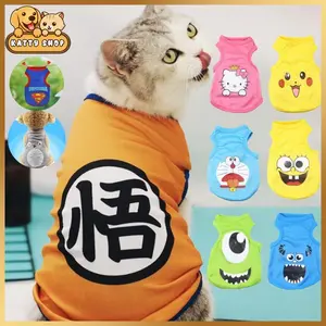 Terlucu Bahan Katun Baju Kucing Anjing Kelinci Aksesoris Hewan Pakaian Kostum Anjing Kucing