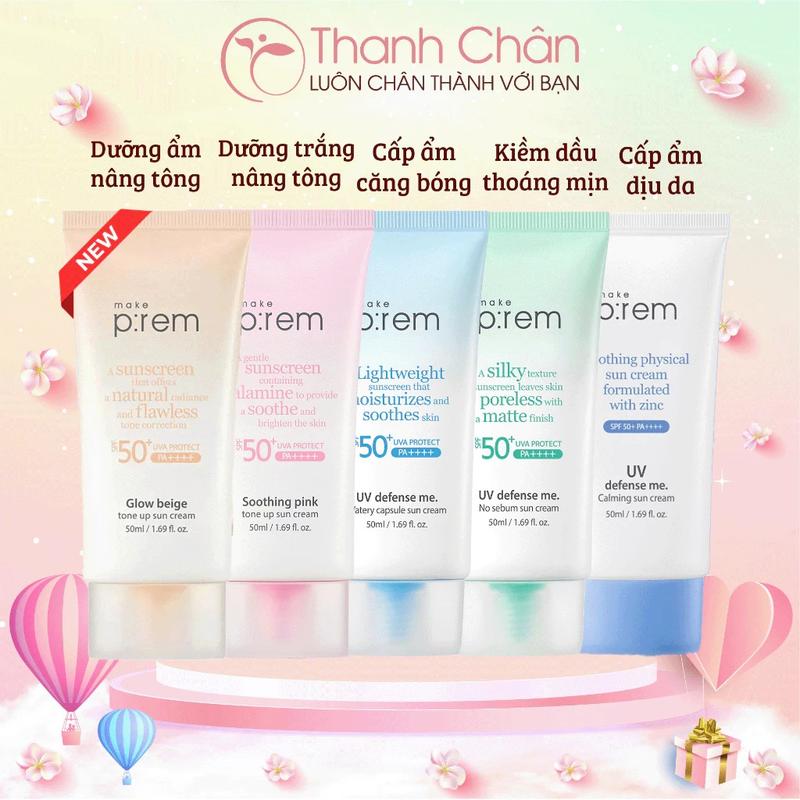 Kem Chống Nắng Make P:rem UV defense me Make Prem 50ml
