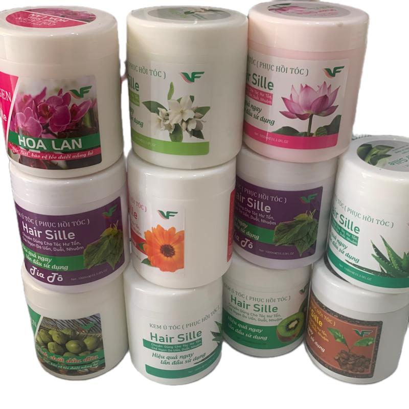 hấp dầu xả tóc hoa sen bơ ,dừa lài ,nha đam Hair,sille 1000ml mùi siêu thơm ,giá rẻ