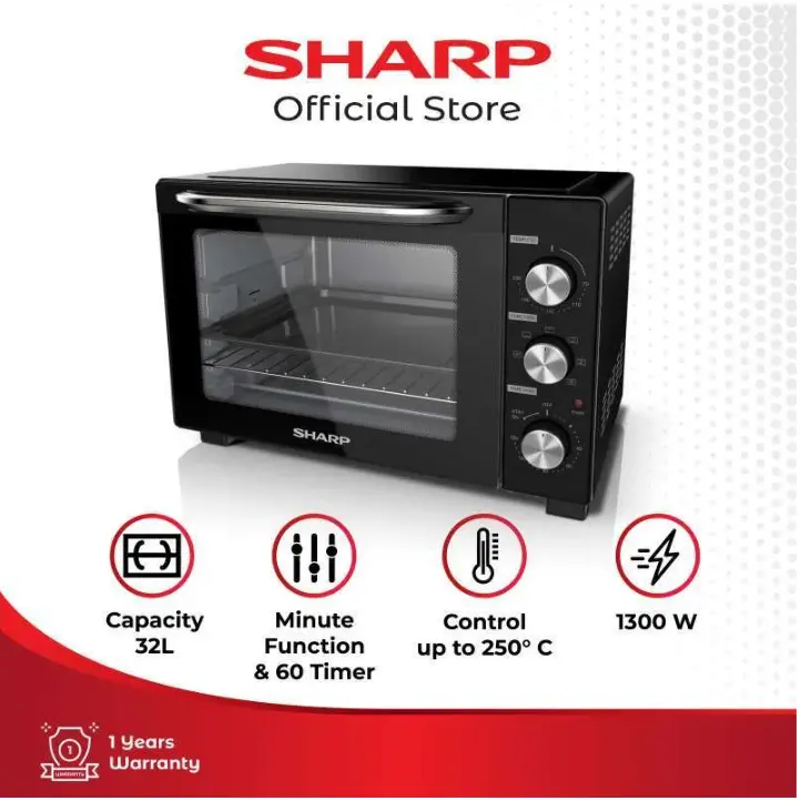 SHARP EO-32BK Electric Oven 1300 Watt [32 L]