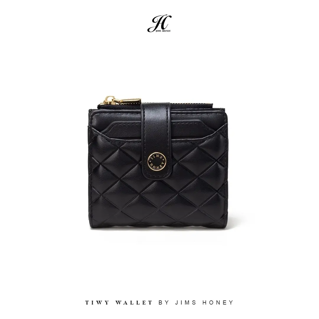 TIWY WALLET Jims Honey Dompet Dompet Lipat Kecil Kartu Kulit