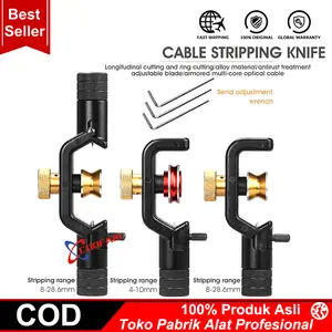 Fiber Optic Armored Cable Slitter Fiber Optik Wire Stripper Horizontal-Vertical Cable Cutter 8-30mm Pengupas FO Tool