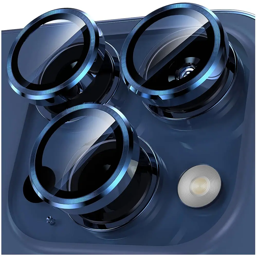 Camera Lens Protector for iPhone 15 Pro Max 14 plus 13 iphone15 14pro 15pro 15plus tempered glass protection cover titanium Blue