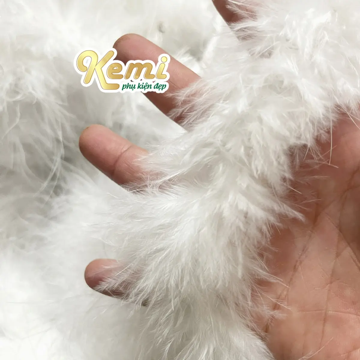 Dây lông vũ lông gà tự nhiên trang trí trang phục dài 1,8 mét