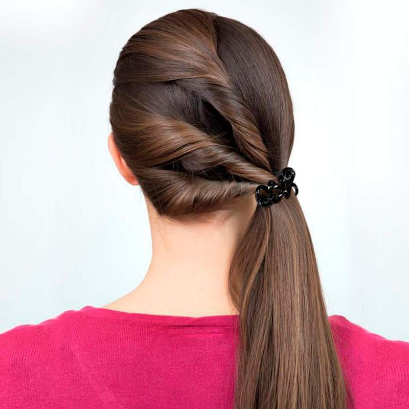 Product Introduction of 💕Dreaming of the glass💕Black Korean-style leather hair band 7