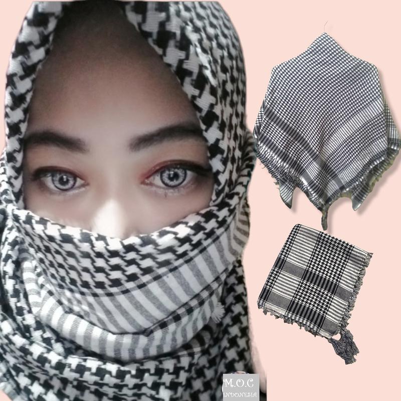 Product Introduction of Sorban Hijab Wanita Model Sorban Palestina BahanPoliester Katun Kain Putri 20