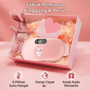Sabuk Pijat Penghangat Menstruasi | Kompres Hangat Haid Portabel Untuk Kram Dan Nyeri Dapat Dipakai Untuk Wanita Dan Anak Perempuan
