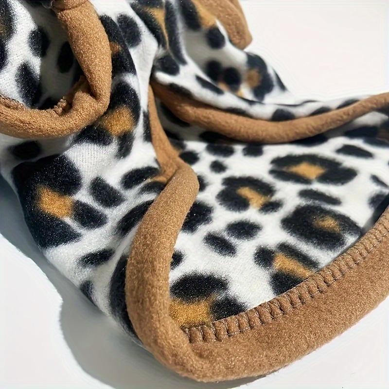 Leopard Print Dog Sweater, Comfortable And Stylish Dog Clothes, Pet Clothes For Fall & Winter, Dog & Cat Clothing Supplies 4
