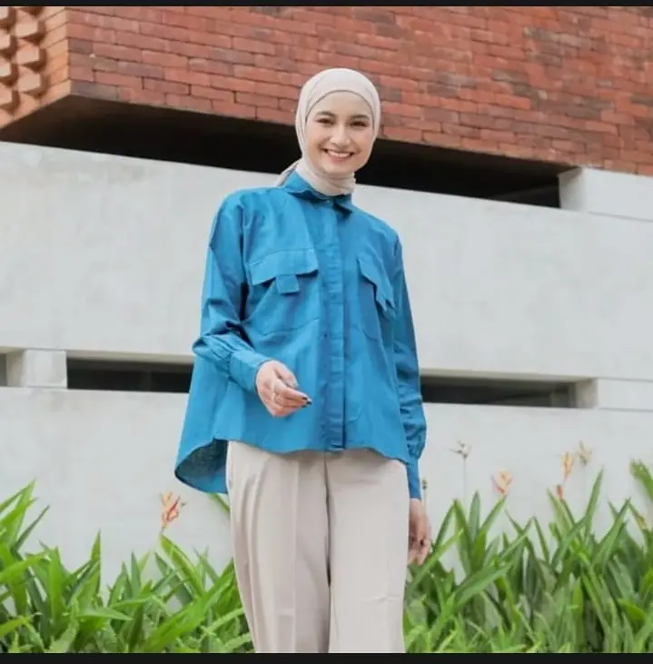 seira id Hasena BAJU WANITA Baju Kemeja Wanita Oversize / Hasena Rayon Premium MODEL BAJU WANITA TERBARU BAJU ATASAN KEKINIAN Katun Lembut Simple Variasi Panjang 1