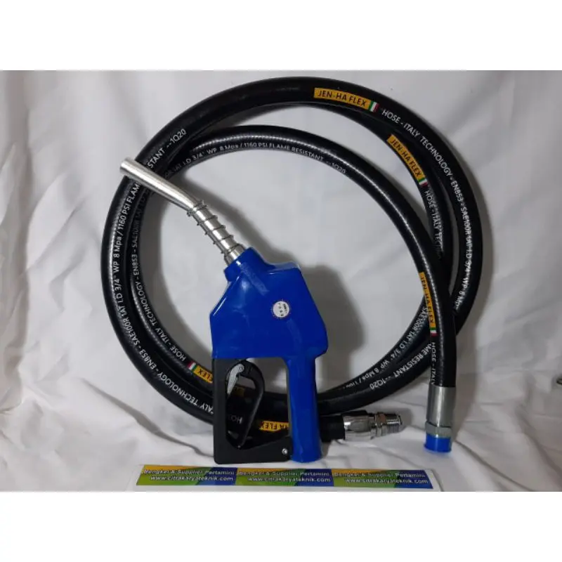 Selang Hitam Pom Mini Panjang 4 Meter Type R1 Kawat Baja Hose Swivel Press 3/4 Untuk Nozzle 3