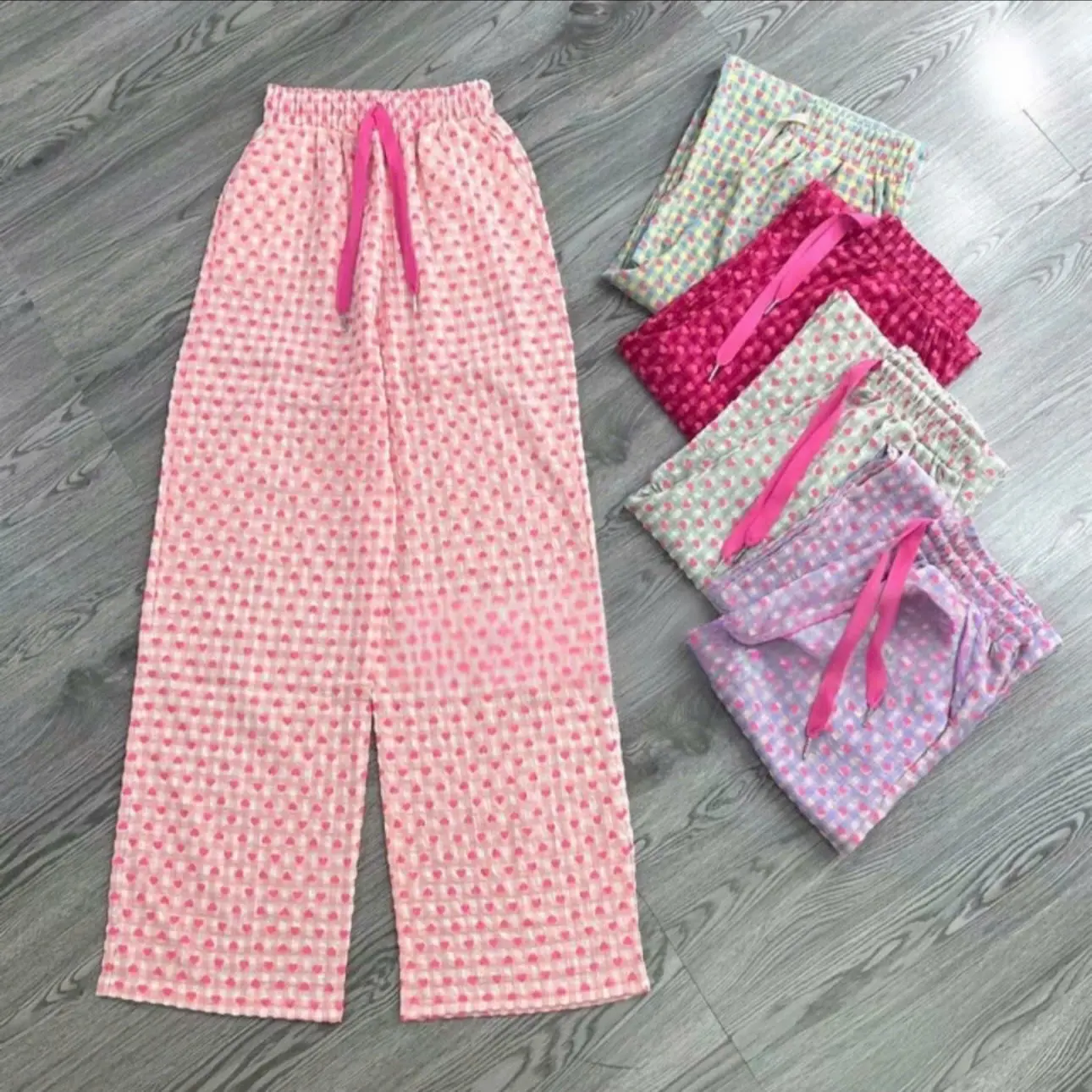 quần kẻ cảo tim cute dễ thương cho bé gái size 9-44kg chất mềm mịn thoáng mát  (TV MS 777) đùi