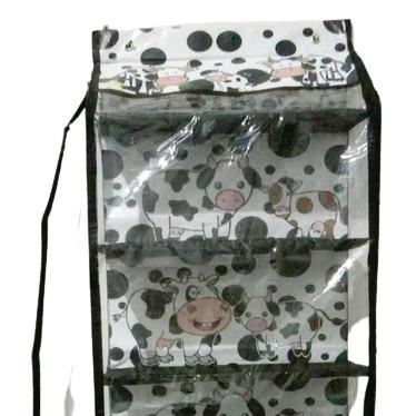 Rak Tas Gantung Karakter 6 Susun / Hanging Bag Organizer 6 Kompartemen / Rak Tas Retsleting Anti Debu 5