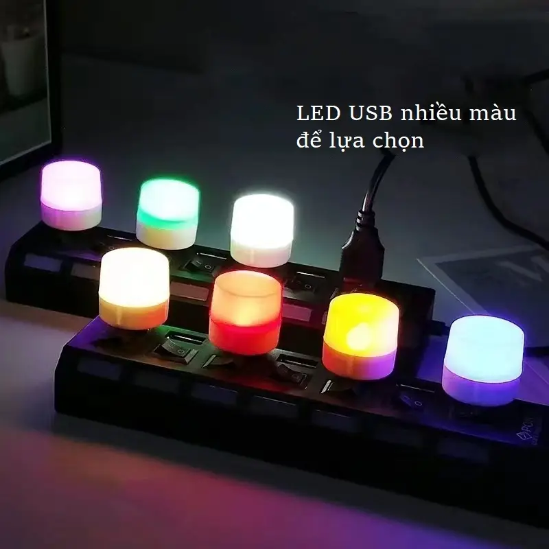 Hạt bóng đèn LED chỉ 1W cắm cổng USB dùng làm đèn ngủ, đọc sách, viết lách tiện lợi giá rẻ Phụ Kiện